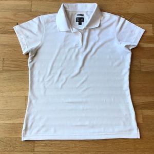 White Adidas women’s  ClimaCool Golf Polo